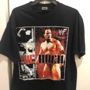Vintage 2000 the rock wwf graphic t shirt large og